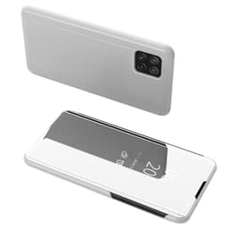 SKALO Samsung A22 5G Clear View Mirror Etui - Sølv