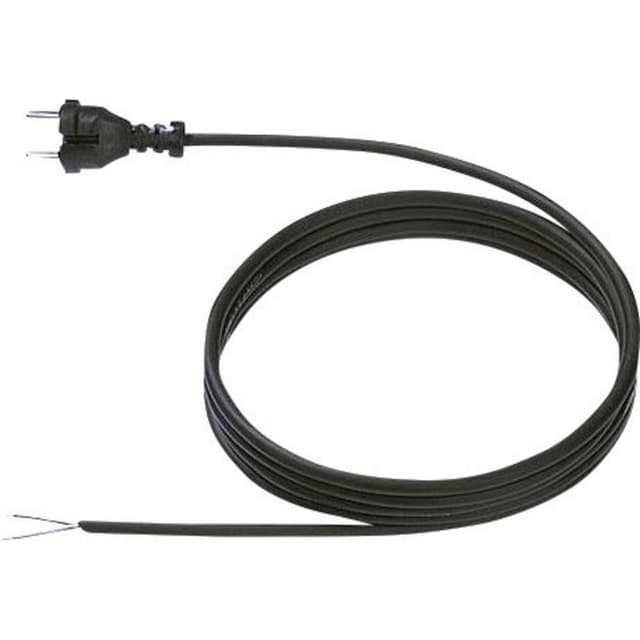 Bachmann 246186 Tilslutningskabel Strøm Sort 5.00 m
