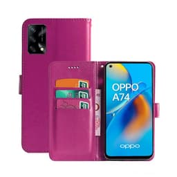 Wallet Cover 3-kort Oppo A74 4G  - lyserød