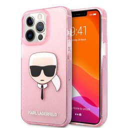 Karl Lagerfeld iPhone 13 Pro Max Cover Full Glitter Lyserød