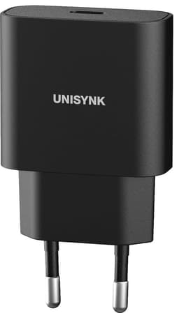 Unisynk 20W USB-C muroplader (sort)