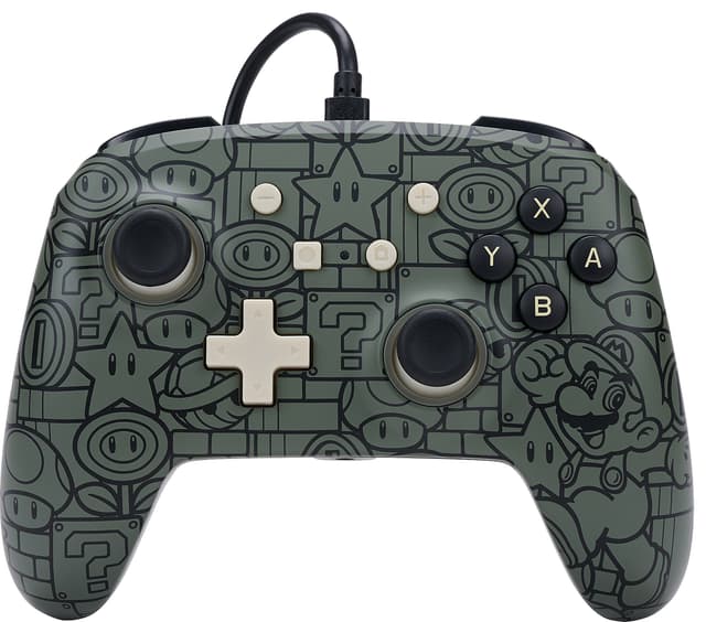 PowerA Enhanced Wired controller til Nintendo Switch (Grå)