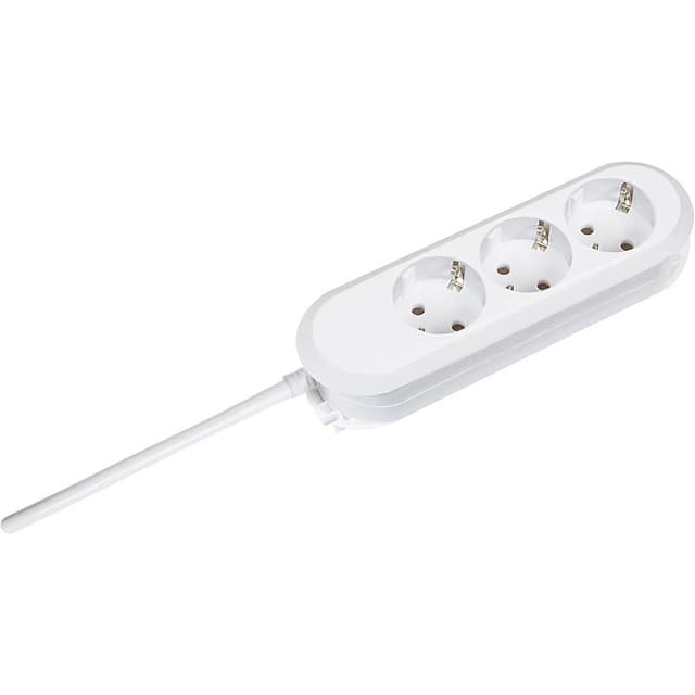 Bachmann 388272 Stikdåseliste 3x Hvid Stik med
