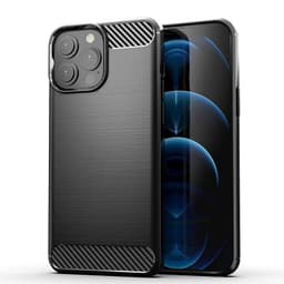 SKALO iPhone 13 Pro Armor Carbon Stødsikker TPU-cover - Sort