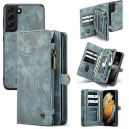 Multi-Wallet CaseMe 11-kort Samsung Galaxy S22 Plus  - blå