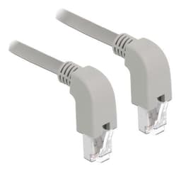 Delock netværkskabel RJ45 Cat.5e SF / UTP nedadgående / nedad vinklet 2m