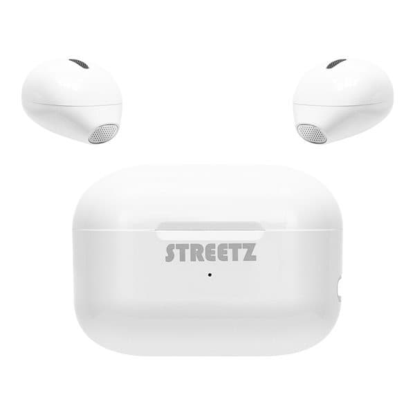 STREETZ Bluetooth MiniHeadset med ladefoderal - Hvid