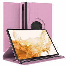 360 drejelig cover Samsung Galaxy Tab S8 Plus 12.7 - Lyserød