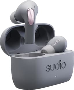 Sudio E2 true wireless in-ear høretelefoner (slate grey)