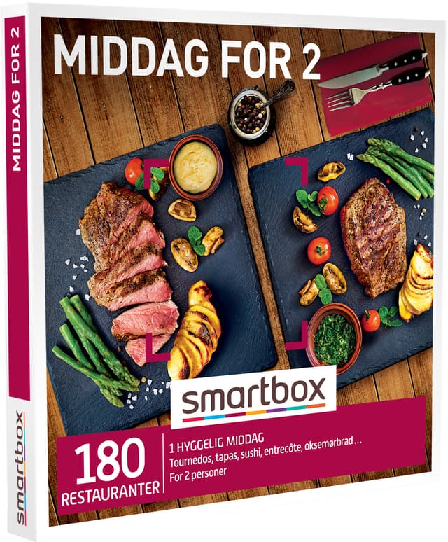 Smartbox gavekort - Middag for 2