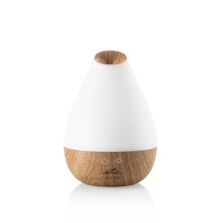 ETA Luftfugter Aura ETA763490000 Vandbeholderkapacitet 1,3 L, Velegnet til rum op til 30 m², Ultralyd, Hvid/Træ