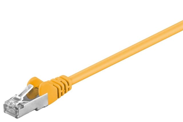 Goobay Netværkskabel CAT 5e, F/UTP, gul, 1 m