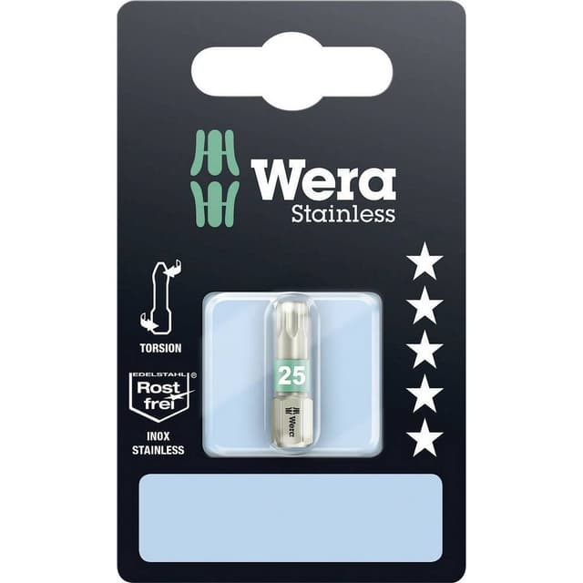 Wera 3867/1 TS SB SiS 05073623001 Torx-bit T 25 Rustfrit stål D 6.3 1 stk