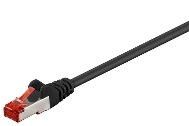 Netværkskabel CAT 6, S/FTP (PiMF), sort, 15 m