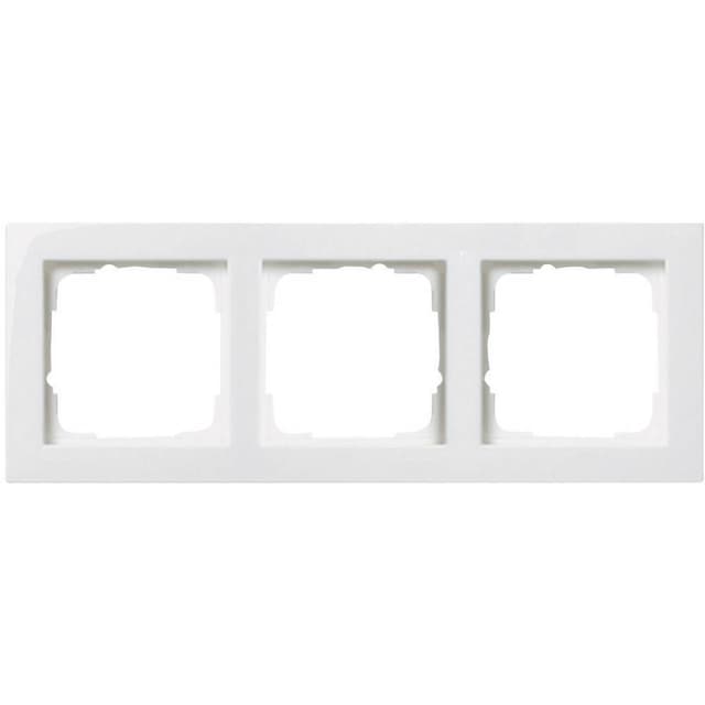 GIRA 0213 29 Ramme 3x E2, Standard 55 Klar hvid