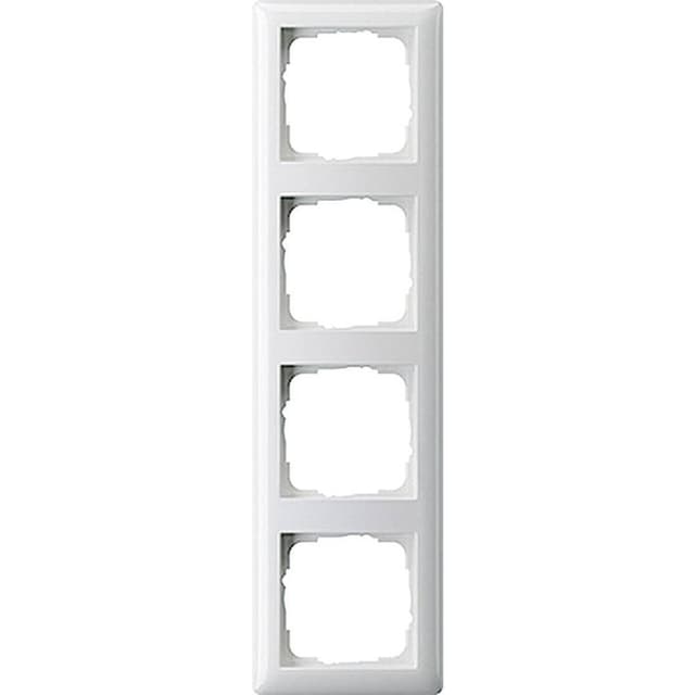 GIRA 021403 Ramme 4x System 55, Standard 55 Ren hvid