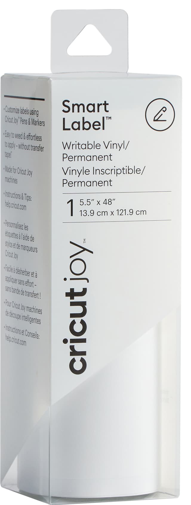 Cricut Joy Smart Labels 14x122cm 1-pak (hvid)