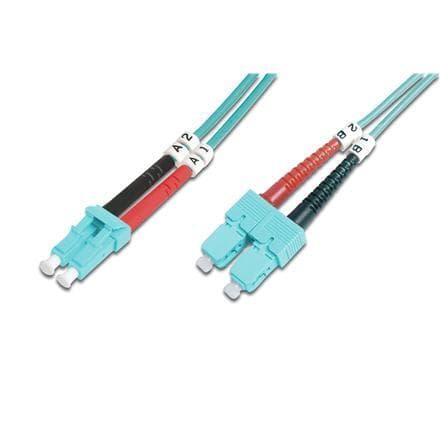 Digitus FO patchledning, duplex, LC til LC SC MM OM3 50/125 µ, 2 m
