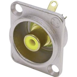 Neutrik NF2D4 Cinch-stik Flangetilslutning, kontakter