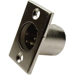 Cliff FC6125 XLR-stik Flangestik, kontakter lige