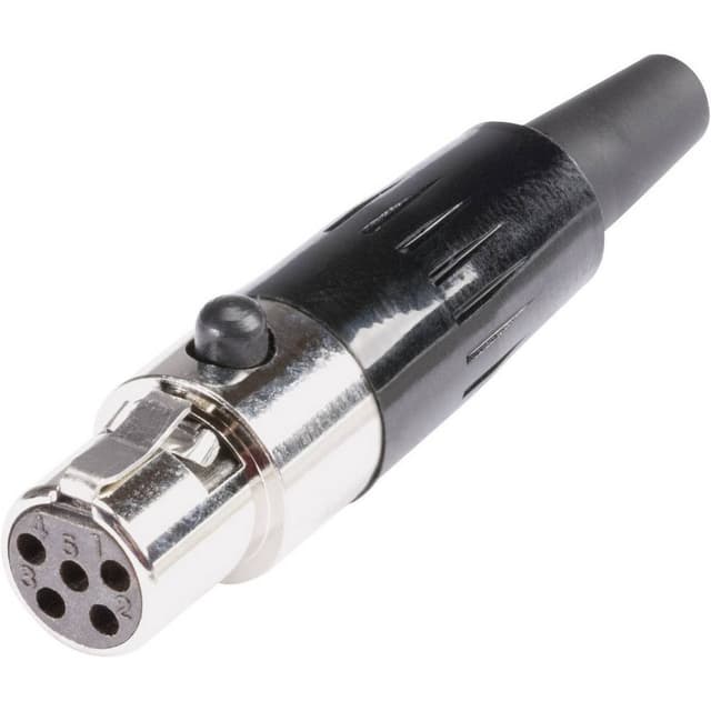 Hicon HI-XMCF5 Miniature-XLR-stik Tilslutning, lige