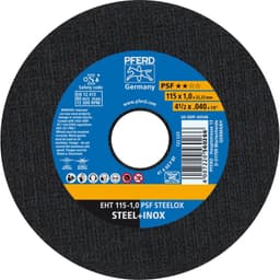 PFERD PSF STEELOX 61730100 Skæreskive lige 115 mm 22.23 mm 25 stk