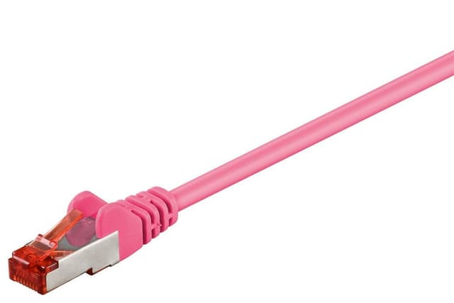 Netværkskabel CAT 6, S/FTP (PiMF), magenta, 0,5 m