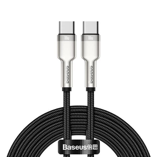Baseus Cafule Metal USB-C - USB-C 100W 2 m Sort