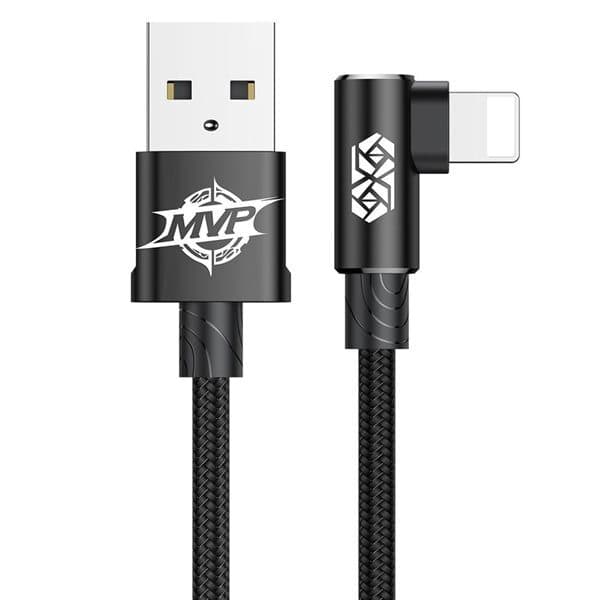 Baseus MVP Elbow USB - Lightning 2 A 1 m Sort