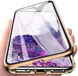 Samsung S20 Plus betræk dobbeltsidet hærdet glas guld