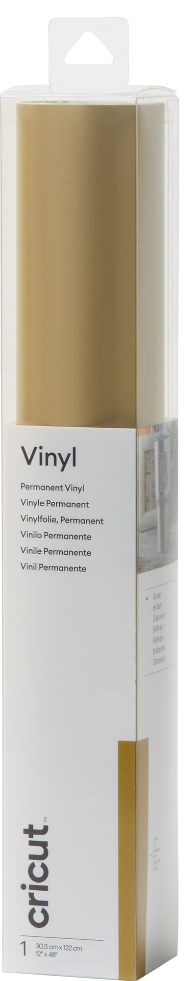 Cricut Premium Vinyl Permanent rulle (guld)