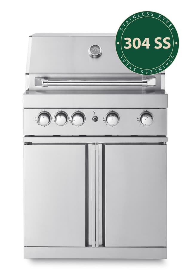 Myoutdoorkitchen- Fritstående Gasgrill med 4 effektive blus og infravarme