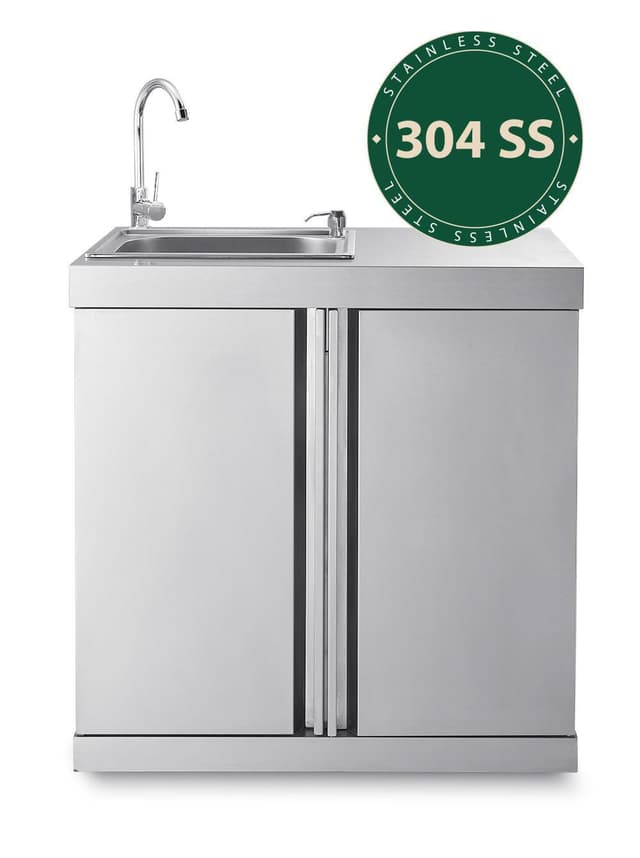 Myoutdoorkitchen - Modul med opvaskebord og opbevaringsskab