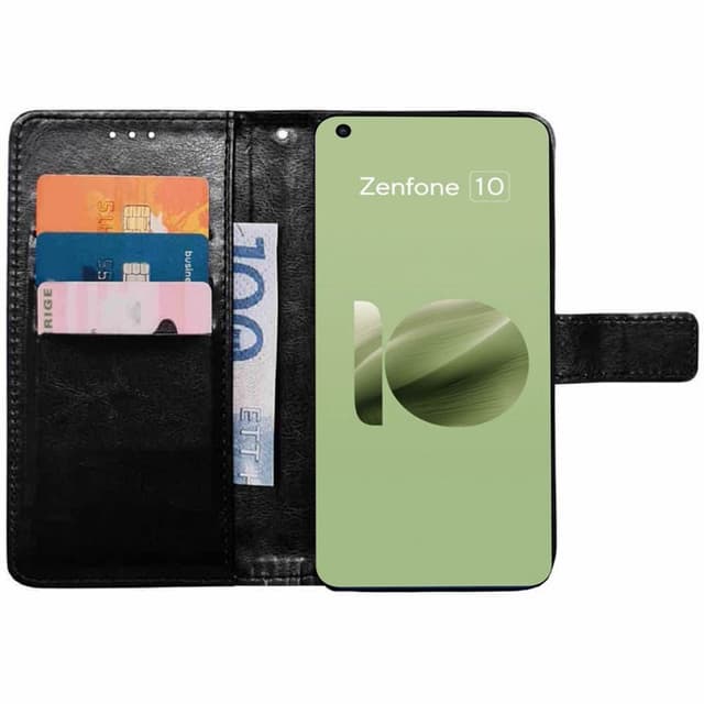 Wallet cover 3-kort Asus Zenfone 10 - Sort