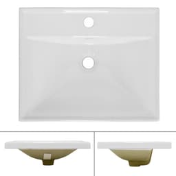 ML-Design Keramisk vask Hvid 51x15,5x41,5cm indbygget vask