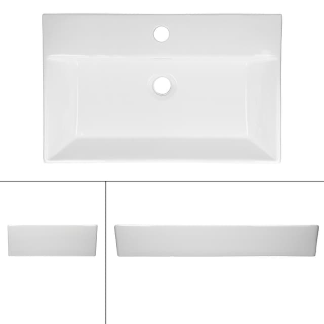 ECD Germany håndvask 605x365x130 mm hvid