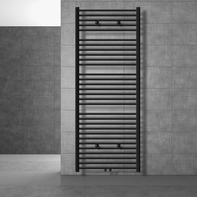 Badeværelsesradiator Sahara 750x1800 mm sort mat LuxeBath