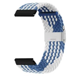 Flettet Elastik Armbånd Garmin VivoActive 5 - Blåhvid