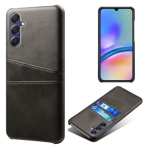 SKALO Samsung A05s 4G PU-læder Kortholder Cover - Sort