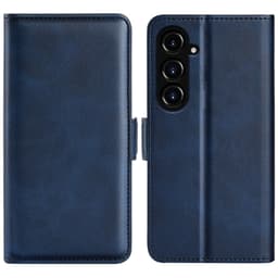 SKALO Samsung S23 FE Premium Wallet Flip Cover - Blå