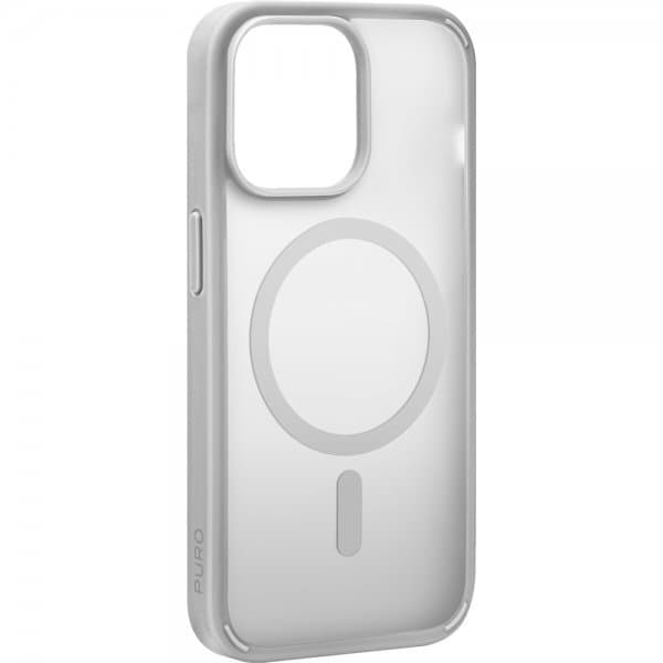 Puro iPhone 15 Pro Max Cover Gradient MagSafe Sølv