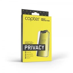 Copter iPhone 6/6S Plus/iPhone 7 Plus/iPhone 8 Plus Skærmbeskytter Exoglass Curved Privacy Hvid