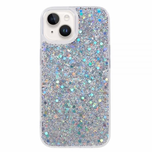 Nordic Covers iPhone 15 Cover Sparkle Series Stardust Silver