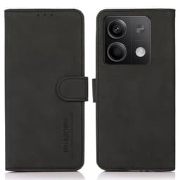 SKALO Xiaomi Redmi Note 13 5G KHAZNEH Pungetui i PU-læder - Sort