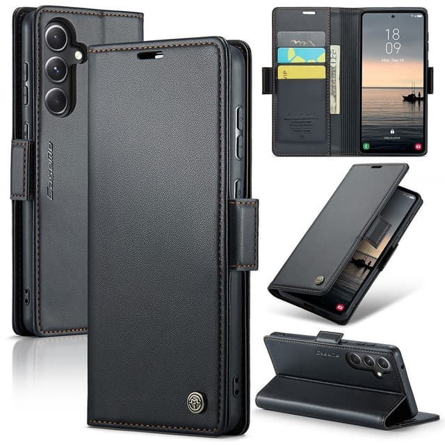 CASEME Retro Pung Taske til Samsung Galaxy S23 FE - Sort