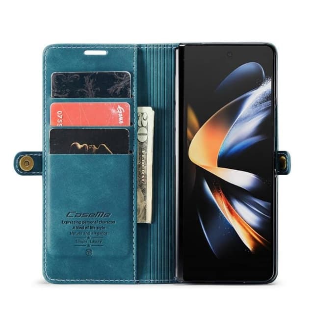 CaseMe FlipCase Samsung Galaxy Z Fold 5 - Blå