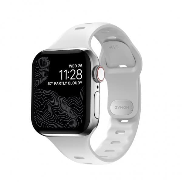 NOMAD Apple Watch 38/40/41mm Armbånd Sport Slim Band Hvid