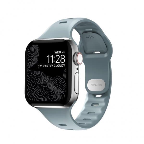NOMAD Apple Watch 38/40/41mm Armbånd Sport Slim Band Glacier Blue