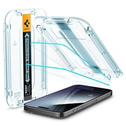 Spigen iPhone 15 Pro Skærmbeskytter GLAS.tR EZ Fit 2-pak