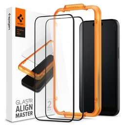 Spigen iPhone 15 Pro Max Skærmbeskytter GLAS.tR ALIGNmaster 2-pak